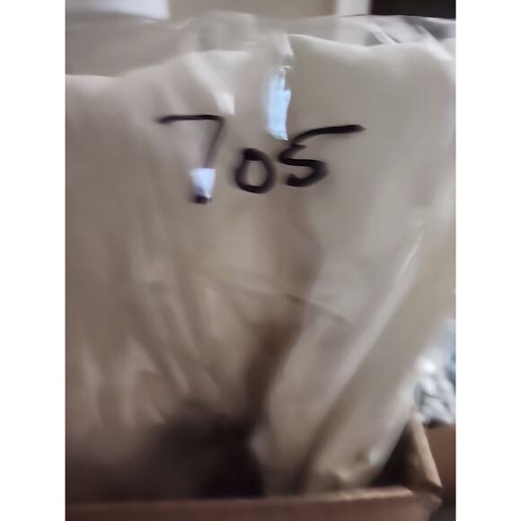 Poongin Pants Womens Medium White Wide Leg High Rise Button Up NO SIZE TAG - Picture 10 of 10